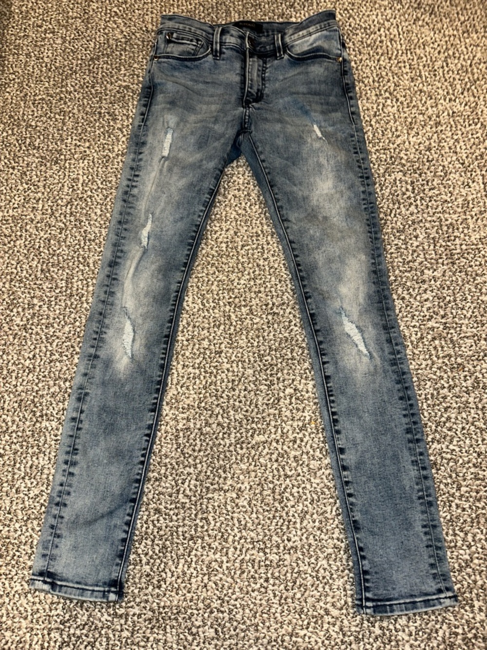 Buffalo David Bitton Women's Distressed Light Blue Skinny Jeans